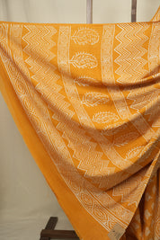 Orange HBP Cotton Saree - SROCS3407