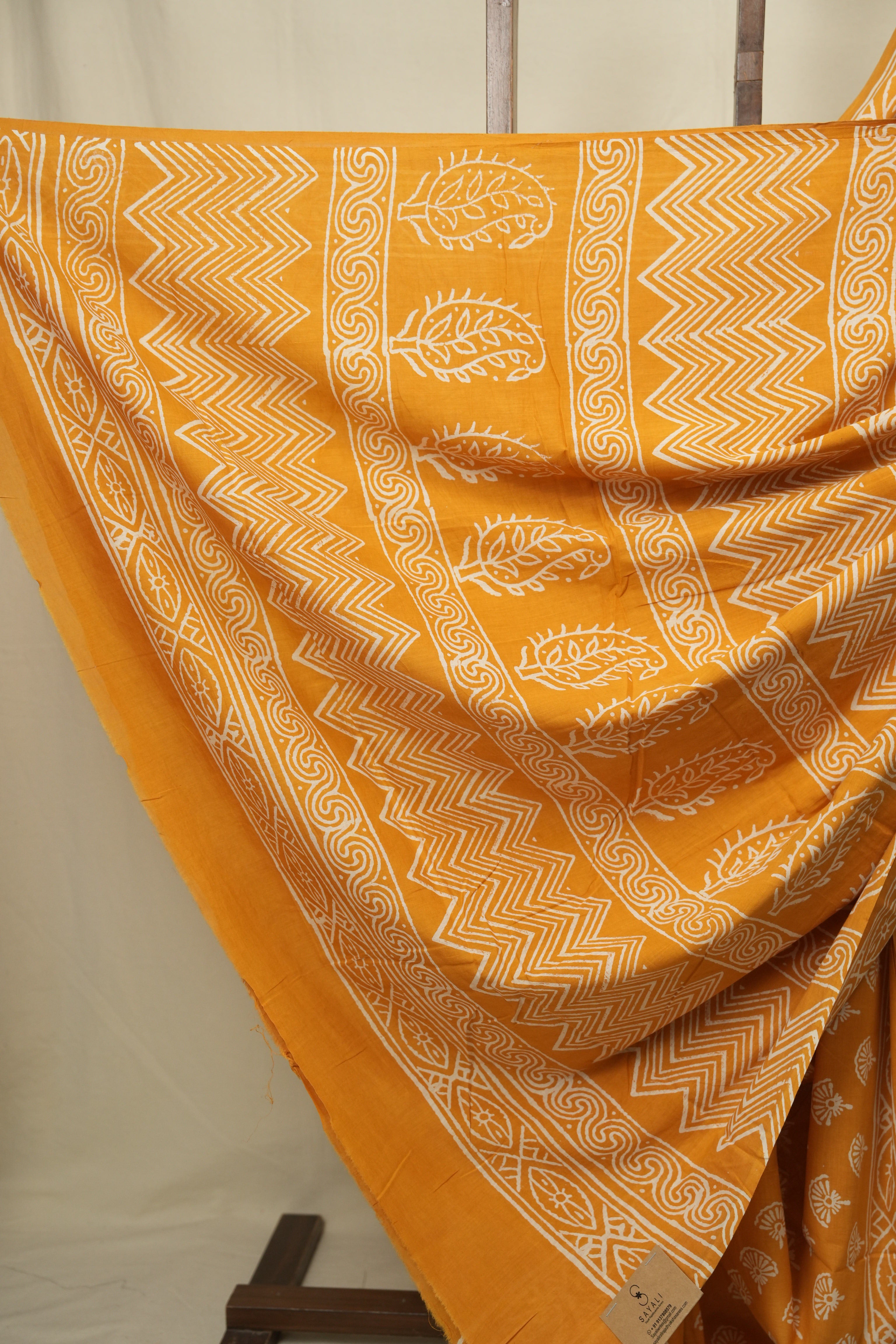 Orange HBP Cotton Saree - SROCS3407