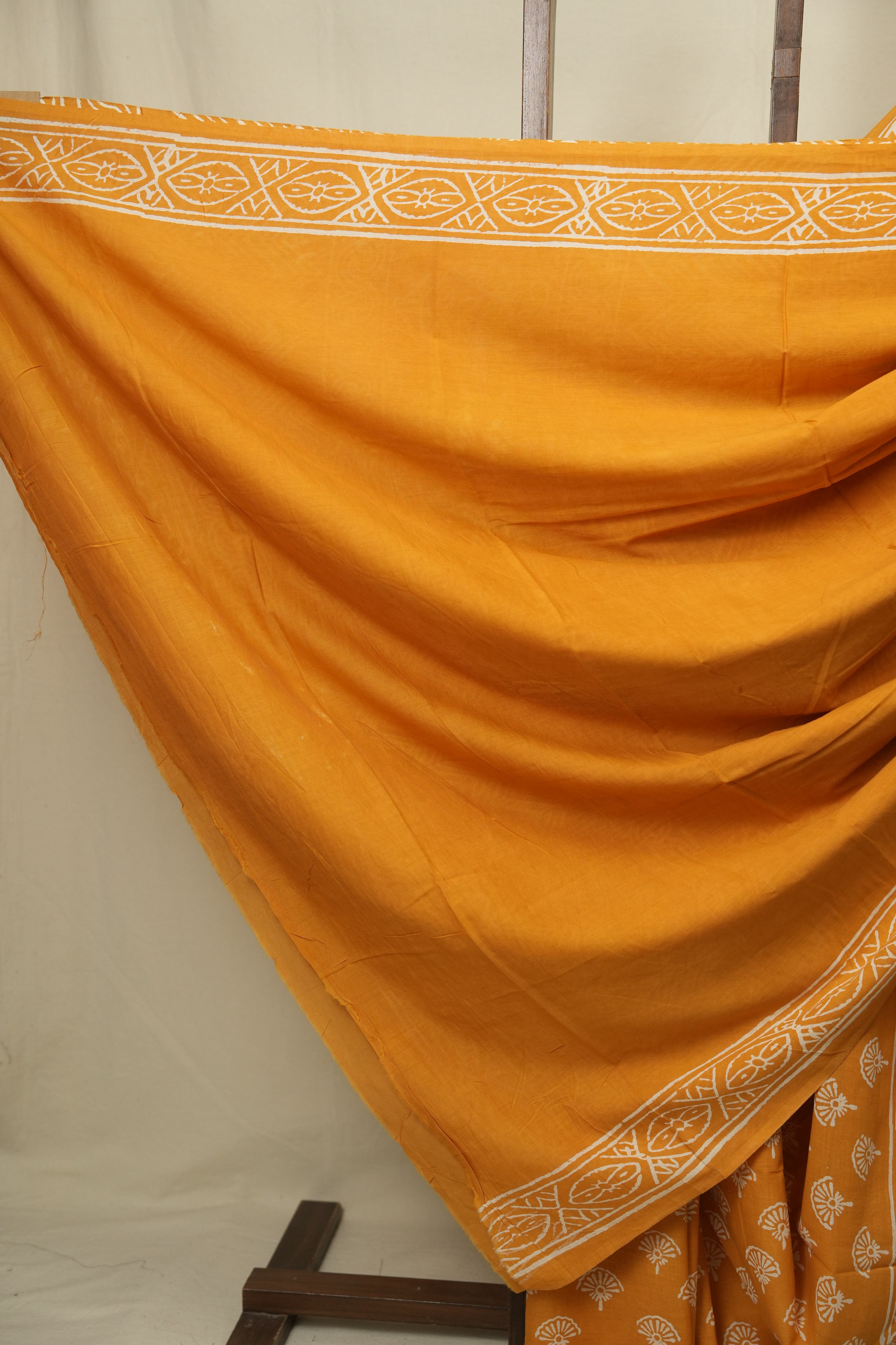 Orange HBP Cotton Saree - SROCS3407