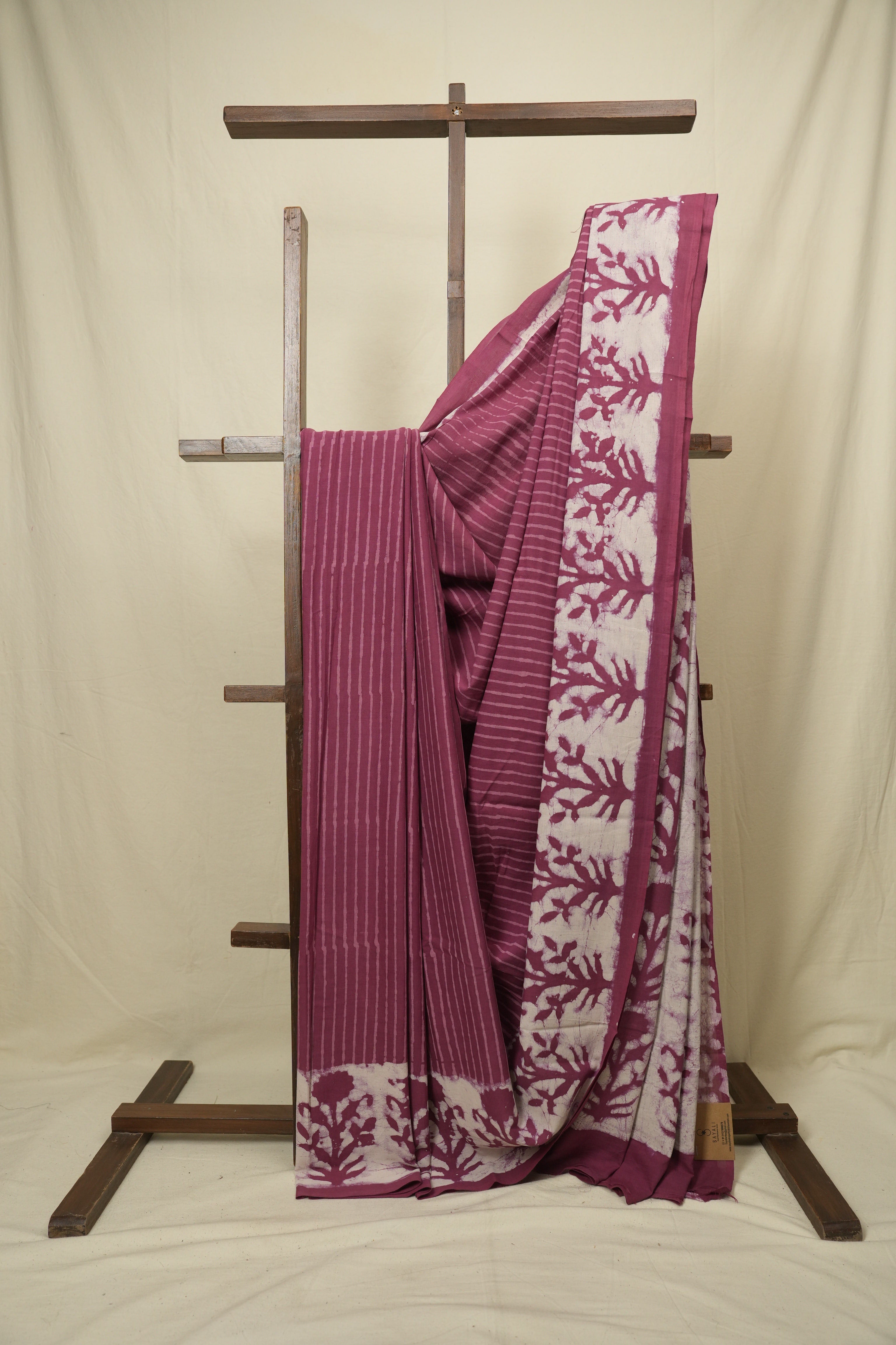 Onion Pink HBP Cotton Saree - SROPCS3459