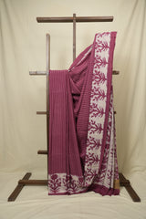 Onion Pink HBP Cotton Saree - SROPCS3459