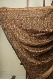 Beige HBP Cotton Silk Saree With Maheshwari Border - SRBCSS1809