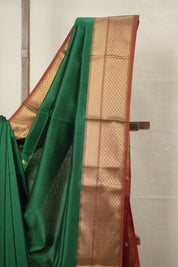 Green Maheshwari Saree - SRGMS916