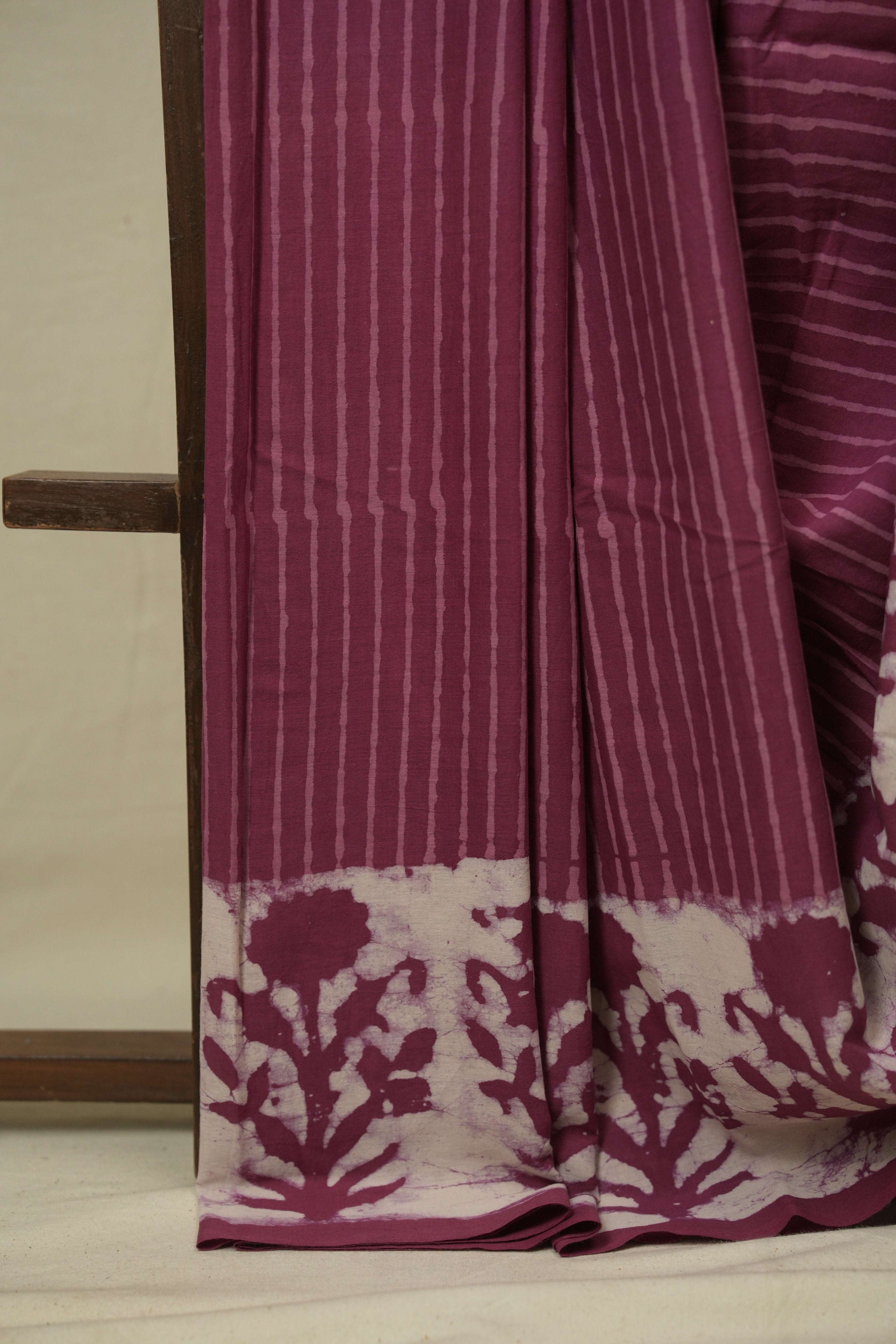 Onion Pink HBP Cotton Saree - SROPCS3459