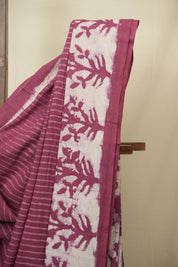 Onion Pink HBP Cotton Saree - SROPCS3459
