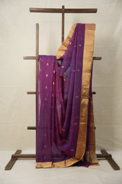 Two Tone Purple Chanderi Silk Saree - SRTTPCSS525