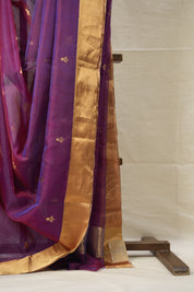 Two Tone Purple Chanderi Silk Saree - SRTTPCSS525