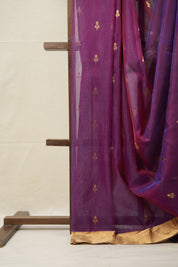 Two Tone Purple Chanderi Silk Saree - SRTTPCSS525