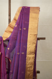 Two Tone Purple Chanderi Silk Saree - SRTTPCSS525