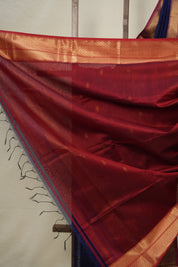 Royal Blue Maheshwari Saree - SRRBMS917