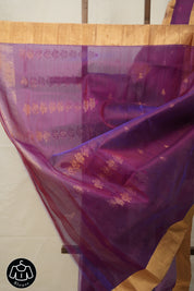 Two Tone Purple Chanderi Silk Saree - SRTTPCSS525