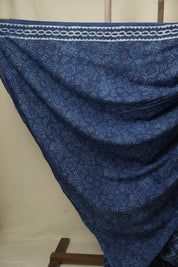 Indigo HBP Cotton Saree - SRICS3451