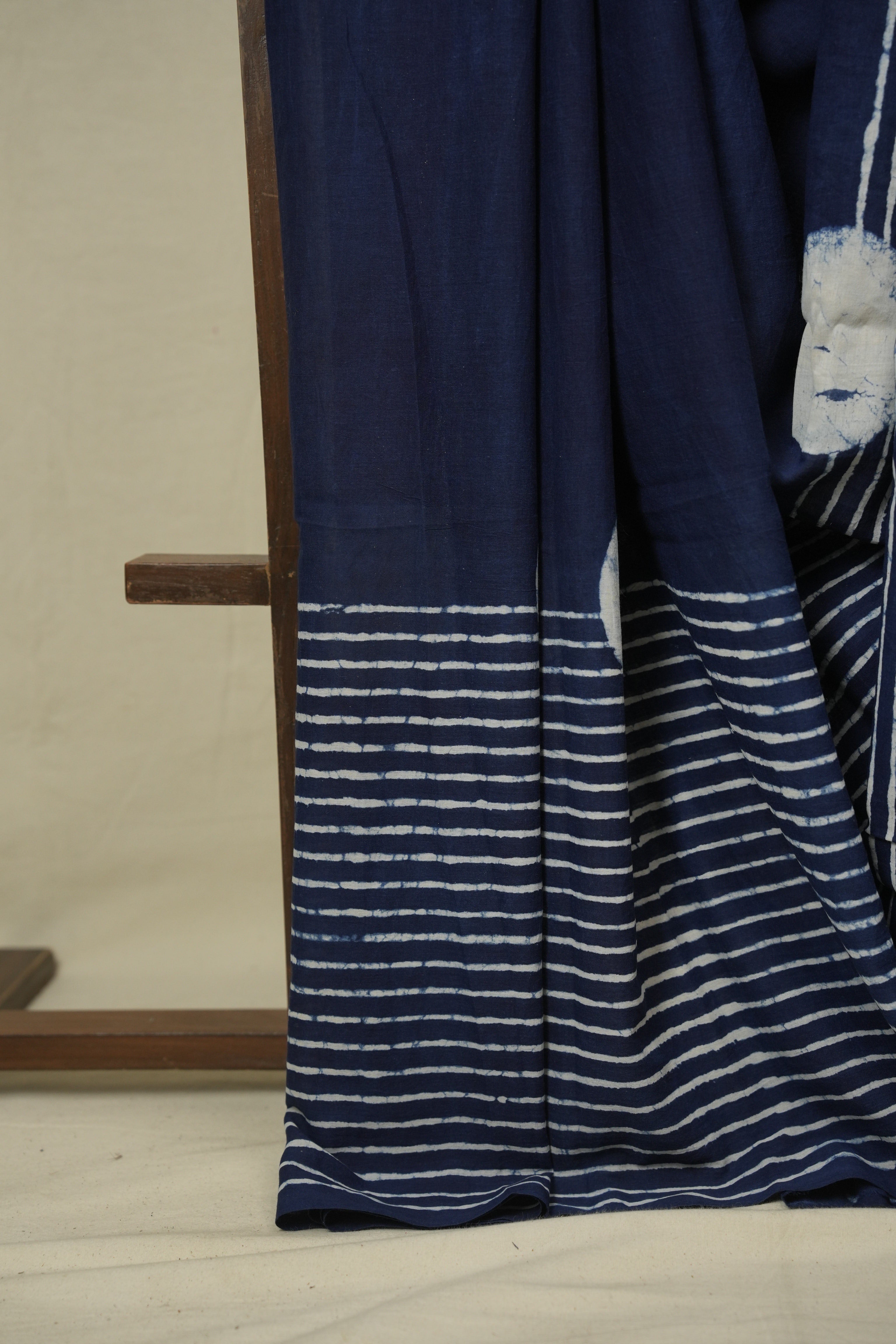 Indigo HBP Cotton Saree - SRICS3450