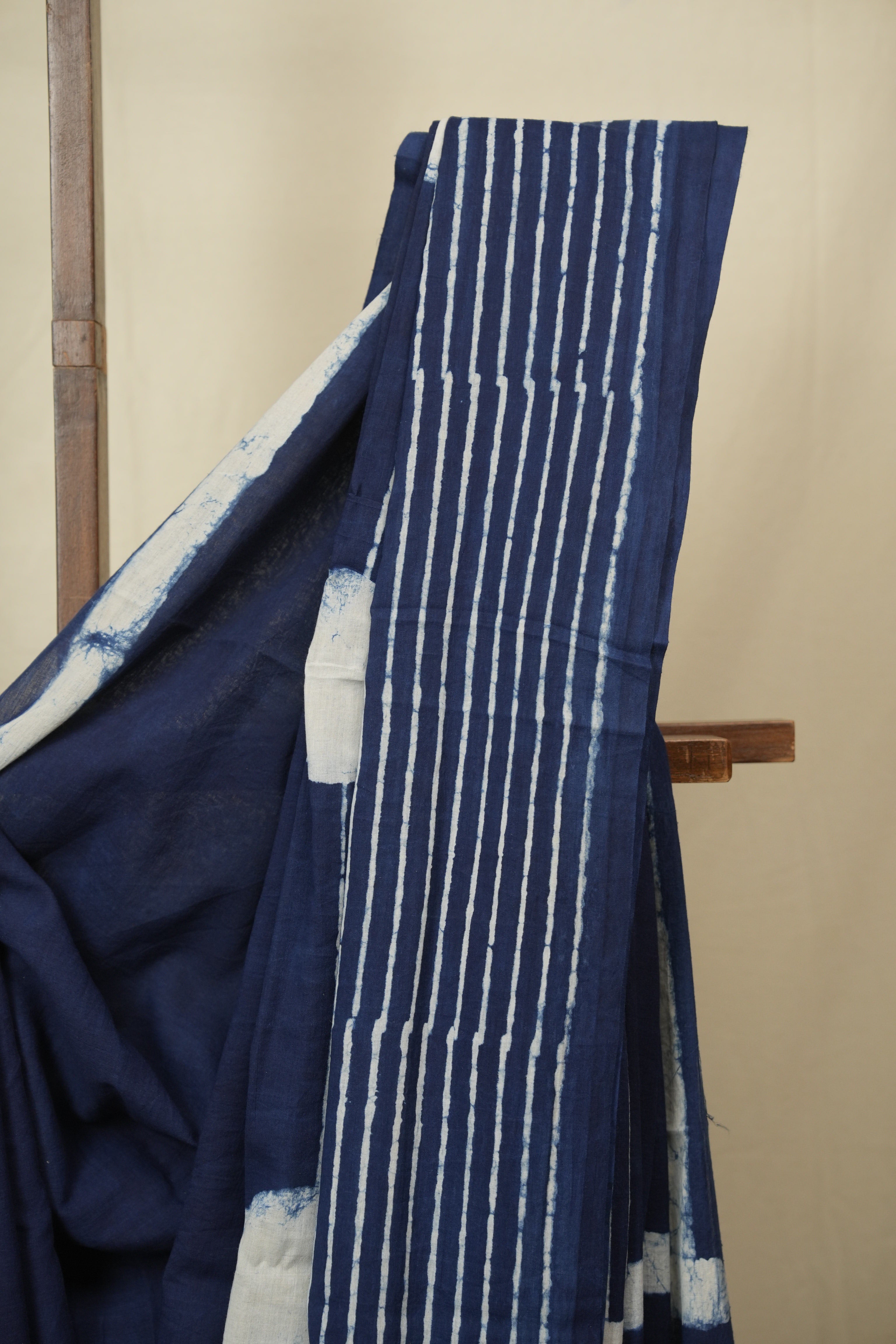 Indigo HBP Cotton Saree - SRICS3450