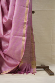 Pink Tussar Silk Saree - SRPTSS1615