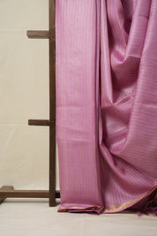 Pink Tussar Silk Saree - SRPTSS1615