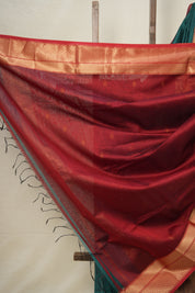 Peacock Green Maheshwari Saree - SRPGMS920