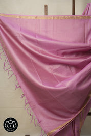 Pink Tussar Silk Saree - SRPTSS1615