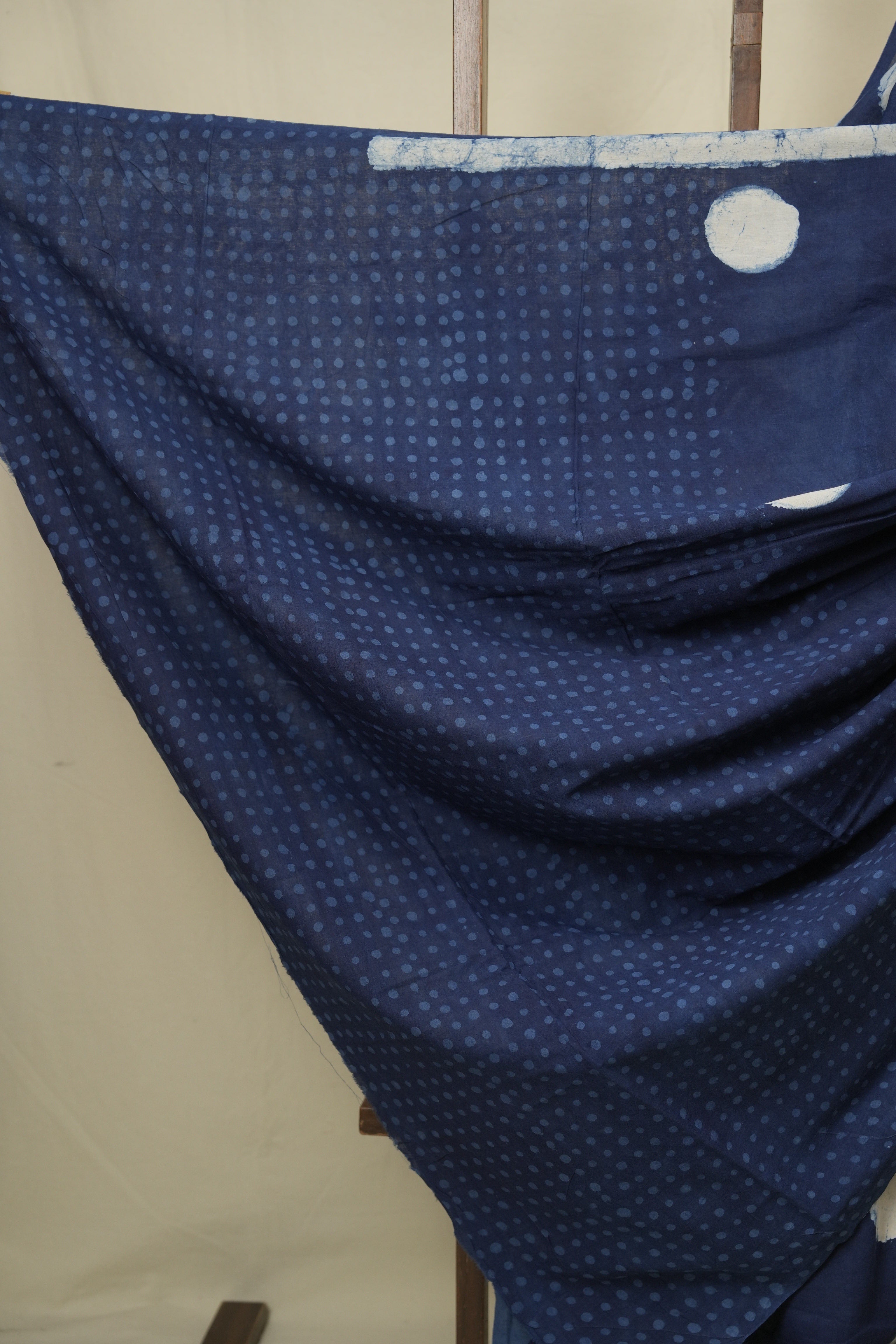 Indigo HBP Cotton Saree - SRICS3449