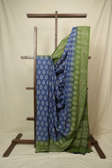 Blue HBP Cotton Saree - SRBCS3448