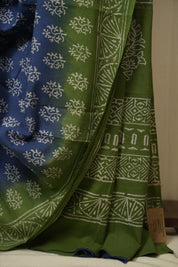 Blue HBP Cotton Saree - SRBCS3448