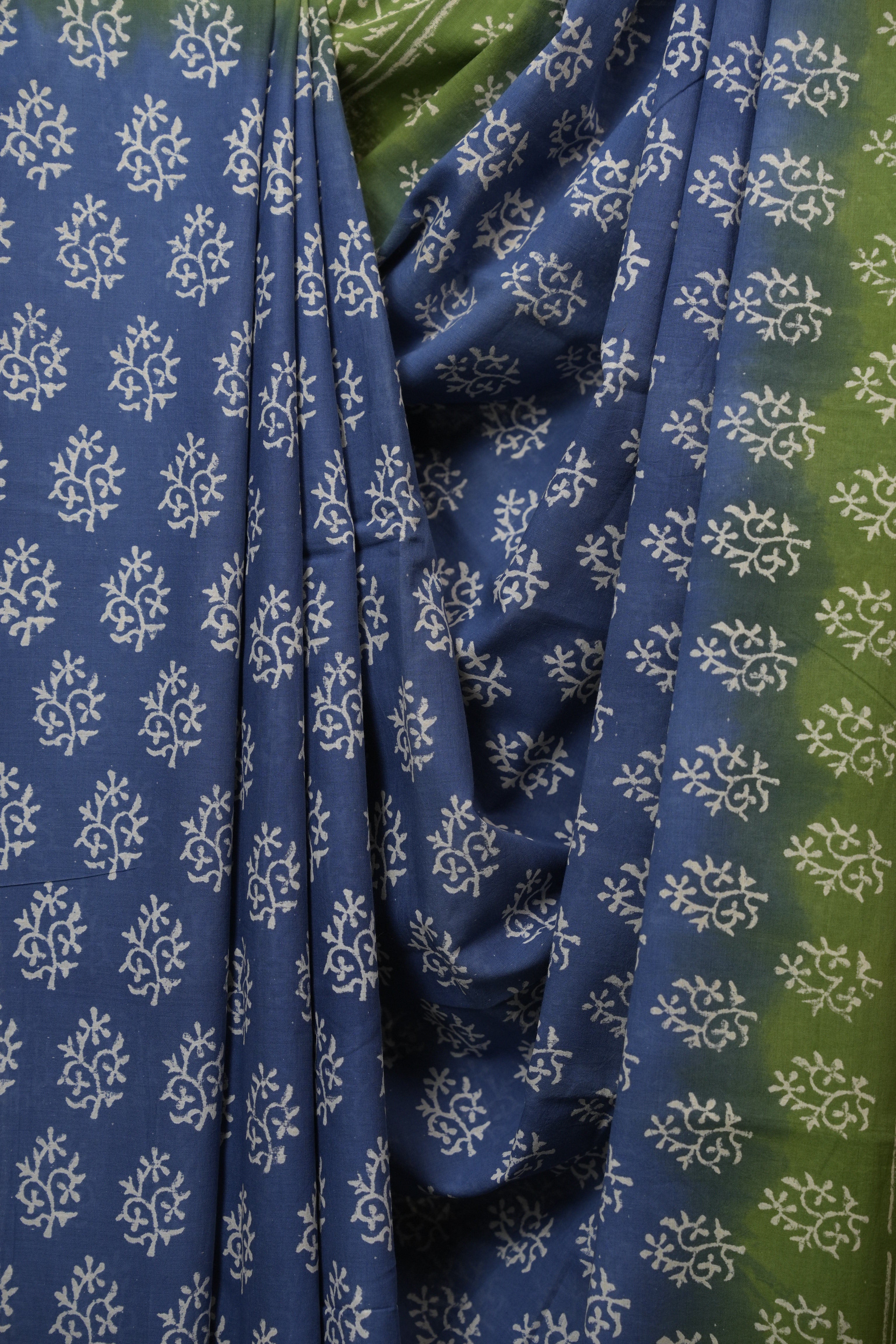 Blue HBP Cotton Saree - SRBCS3448