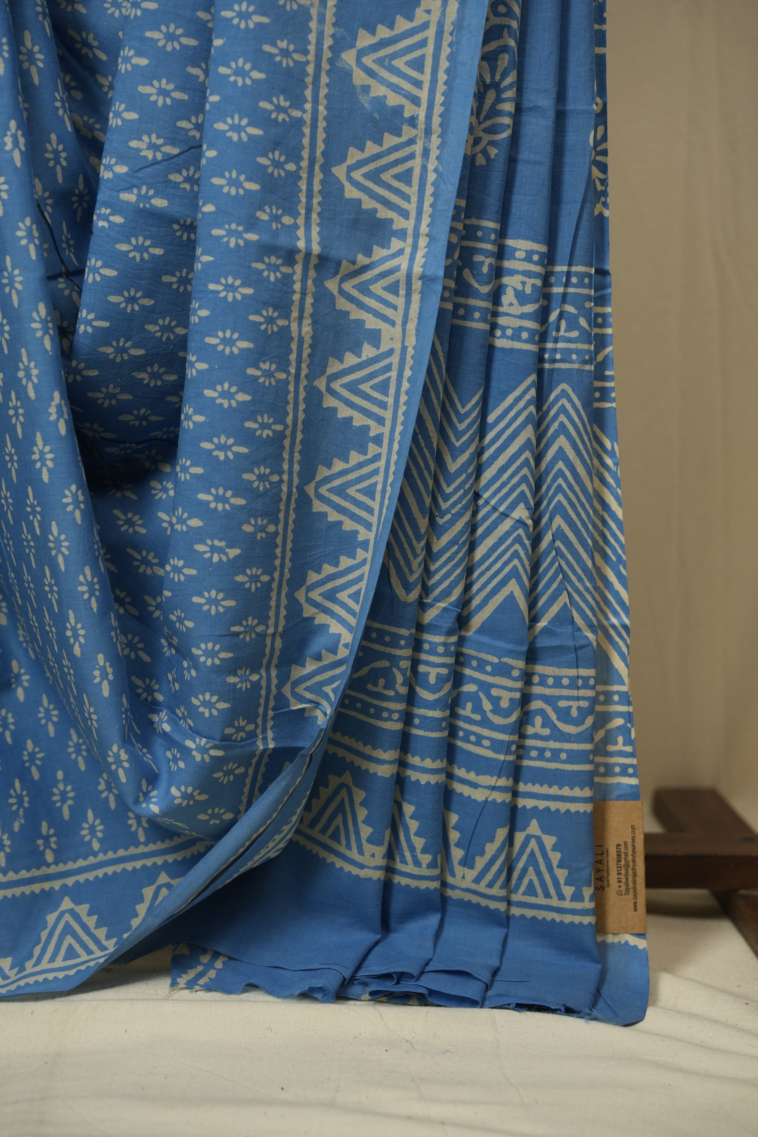 Blue HBP Cotton Saree - SRBCS3439