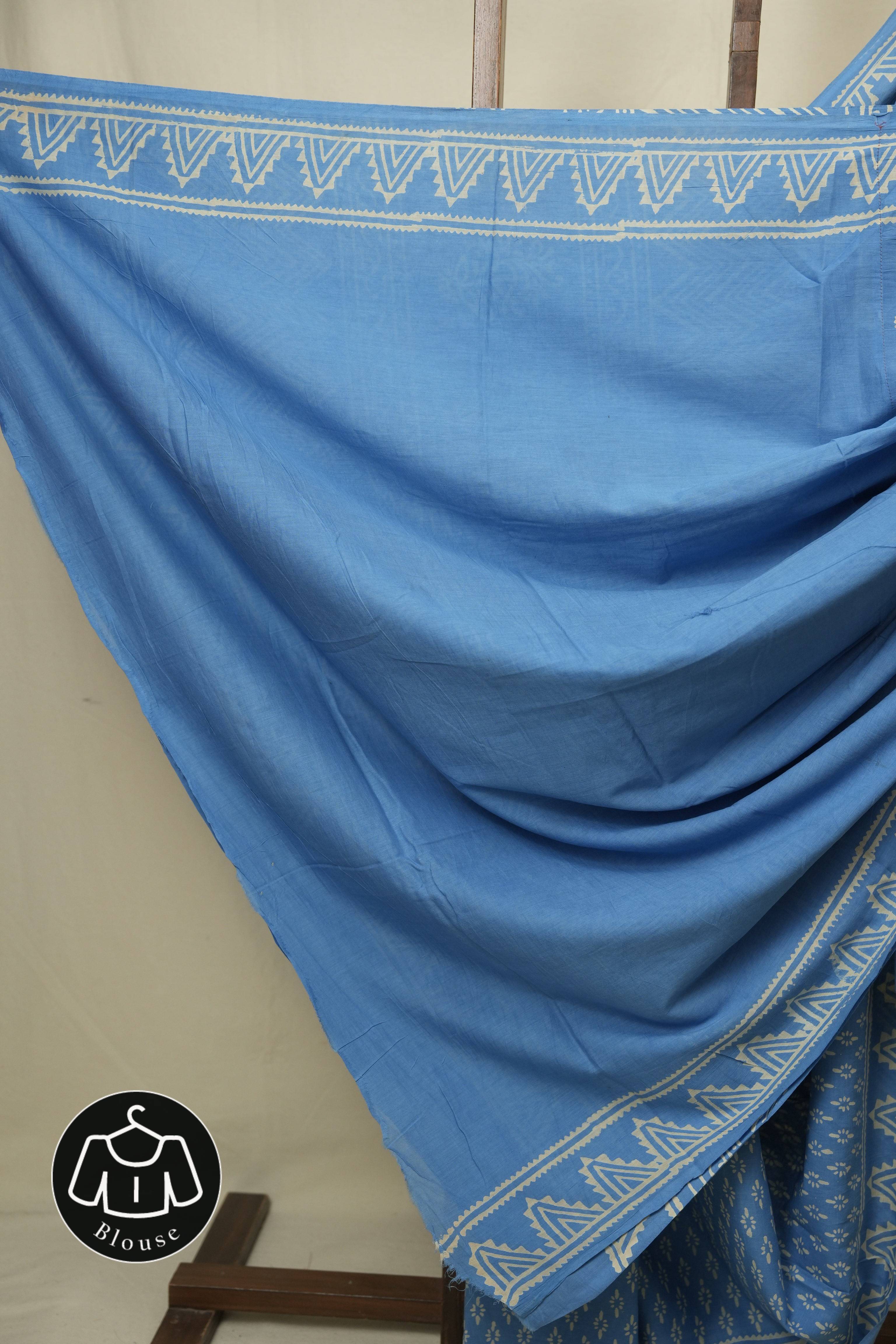 Blue HBP Cotton Saree - SRBCS3439
