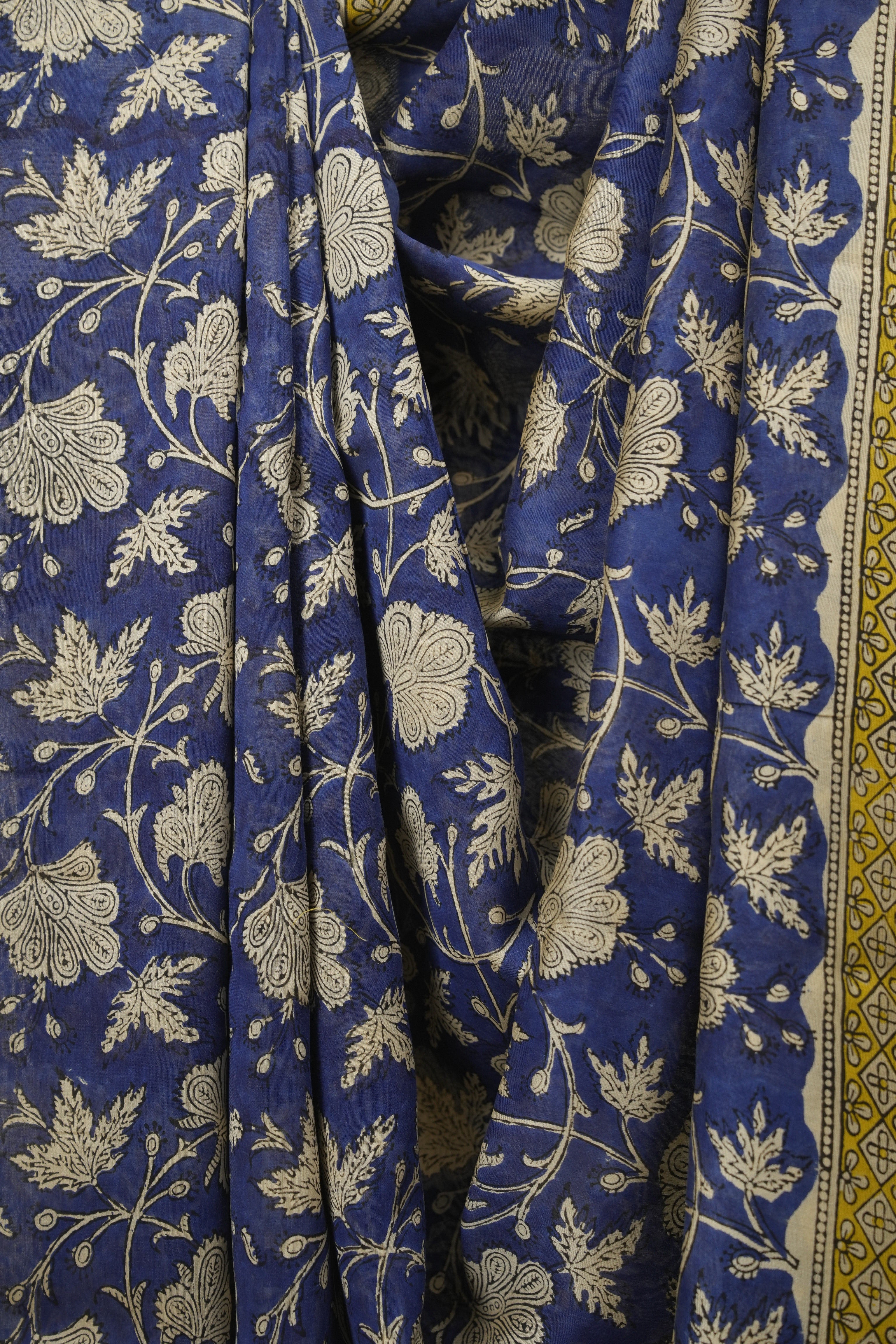 Blue HBP Cotton Silk Saree With Chanderi Border - SRBCSS1774