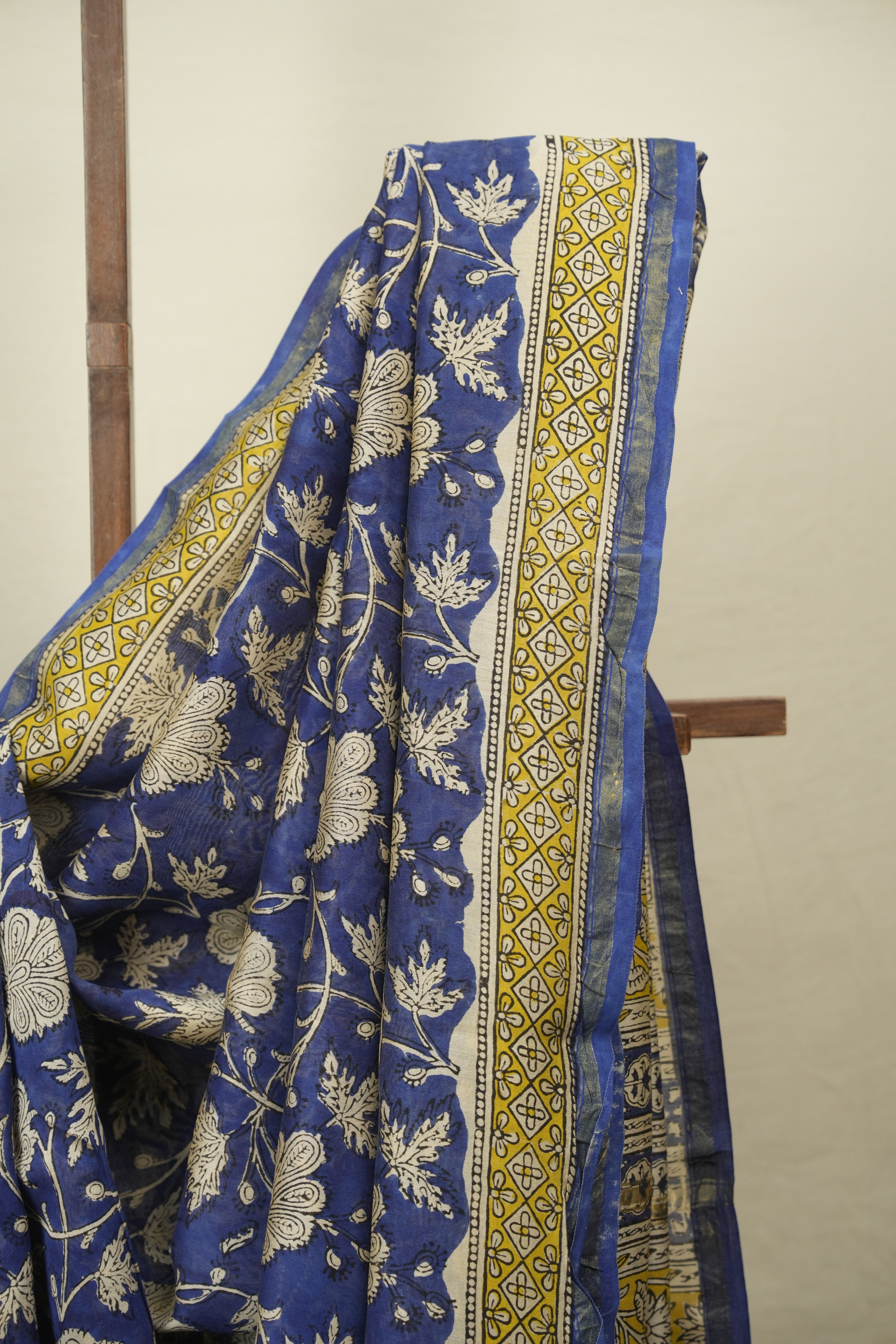 Blue HBP Cotton Silk Saree With Chanderi Border - SRBCSS1774