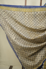 Blue HBP Cotton Silk Saree With Chanderi Border - SRBCSS1774