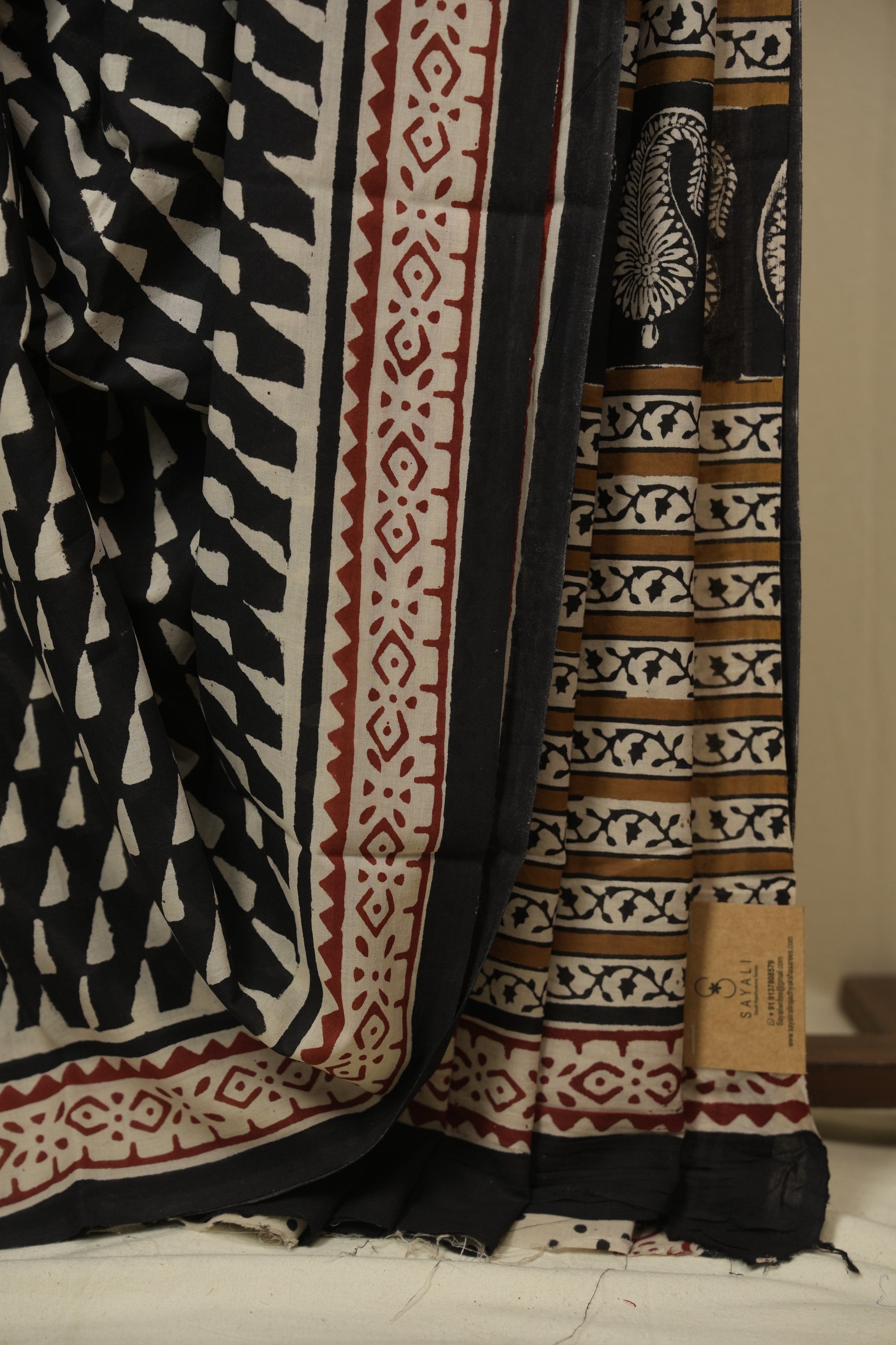 Brown HBP Cotton Saree - SRBCS3438