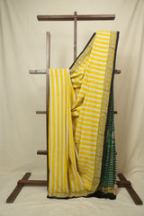 Yellow HBP Cotton Saree - SRYCS3446