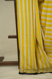 Yellow HBP Cotton Saree - SRYCS3446