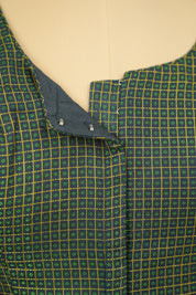 Green Handloom Resham Khun Blouse - SRGRKB116