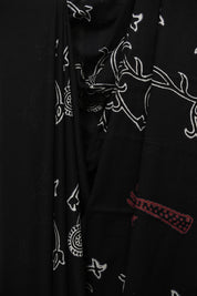 Black HBP Cotton Saree - SRBCS3445