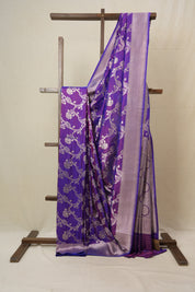 Purple Banarasi Silk Saree - SRPBSS766