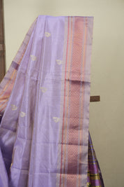 Lavender Tissue Silk Paithani Saree - SRLTSPS818
