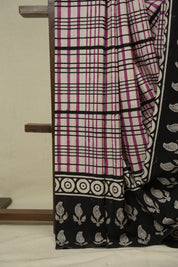 Off White HBP Cotton Saree - SROWCS3442