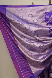 Purple Banarasi Silk Saree - SRPBSS766