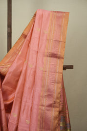 Peach Tissue Silk Paithani Saree - SRPTSPS819