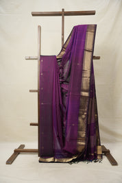 Purple Maheshwari Saree - SRPMS882