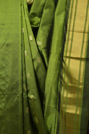 Moss Green Silk Paithani Saree - SRMGSPS815