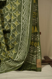 Mehendi HBP Cotton Saree - SRMCS3434