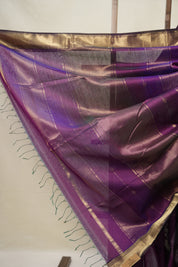 Purple Maheshwari Saree - SRPMS882