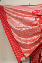 Scarlet Red Banarasi Silk Saree - SRSRBSS763
