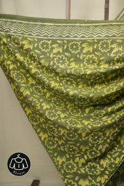 Mehendi HBP Cotton Saree - SRMCS3434