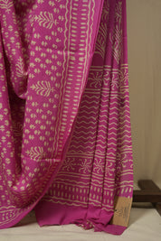 Pink HBP Cotton Saree - SRPCS3432