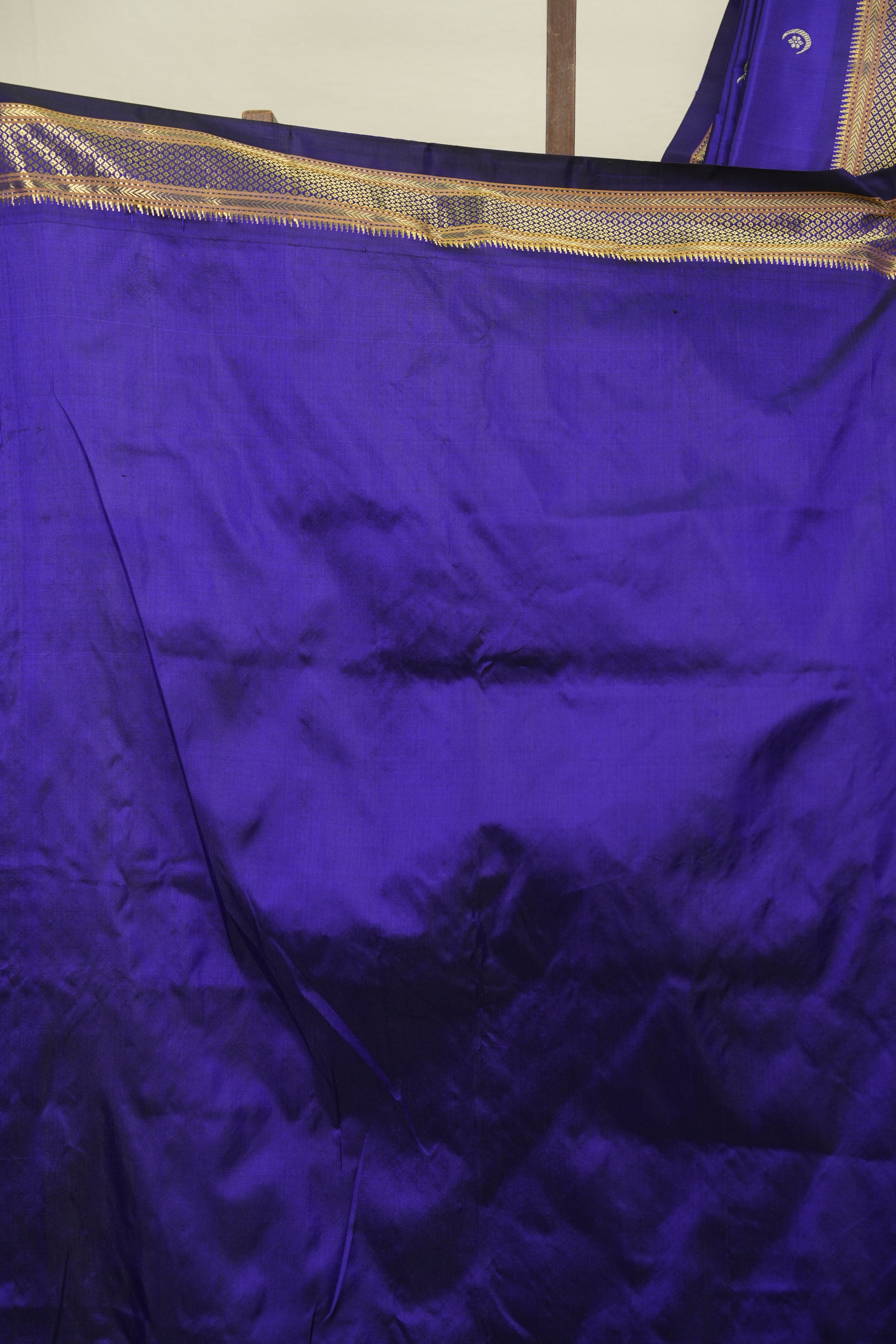 Navy Blue Silk Paithani Saree - SRNBSPS813