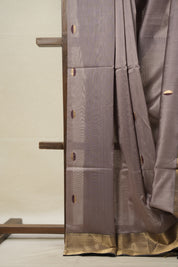 Dusty Mauve Maheshwari Saree - SRDMMS878